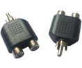 Mono-Audioadapter, Gerade, 2x RCA-Buchse - RCA-Stecker